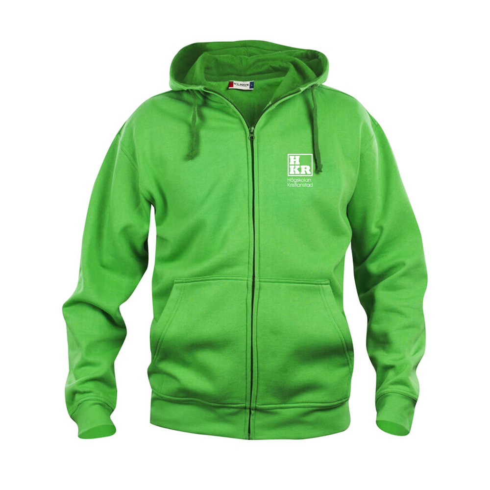 Basic Hoody FZ Herr Apple Green