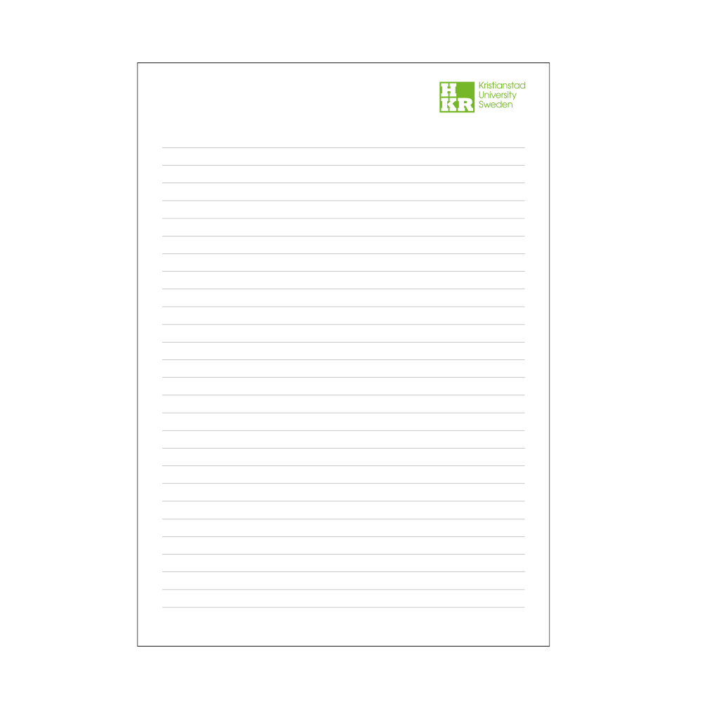A4 Konferensblock á 10 blad - engelsk version